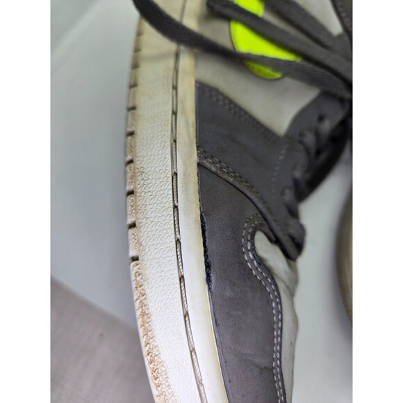 Air Jordan 1 Mid Shoes Men\'s 8.5 Gunsmoke Volt Grey Athletic Workout Sneakers main image 5